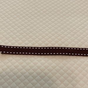 Stella&Dot Vintage Chocolate Brown Grosgrain Ribbon Partially Used Roll